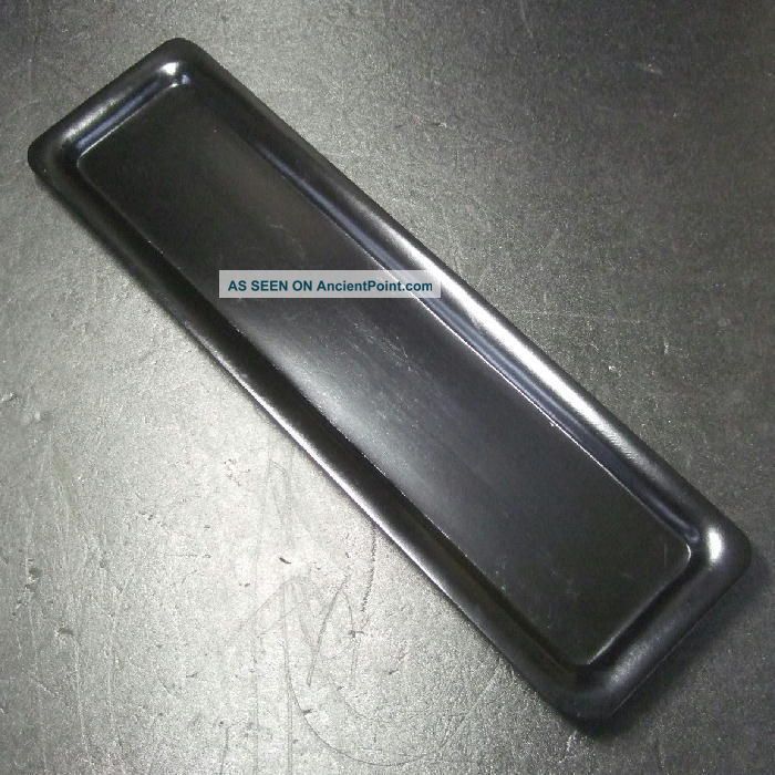 F980: Japanese Lacquer Ware Rectangle Tray Ichimonji - Bon For Green Tea Sencha Plates photo