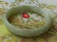 Exquisite Natural Green He Tian Jade Bracelet - 