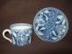 Fine Chinese Blue White Porcelain Coffee Cup And Saucer Kangxi Double Ring Vase Porcelain photo 1