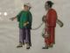 Finely Painted Chinese Pith/rice Paper Picture Of A Family With A Slave Paintings & Scrolls photo 1