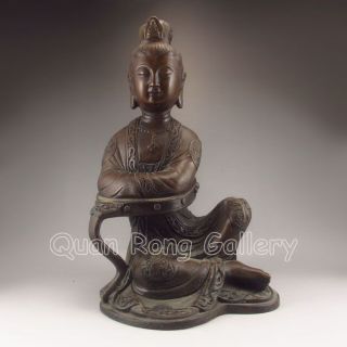 Chinese Bronze Statue - Kwan - Yin Nr photo