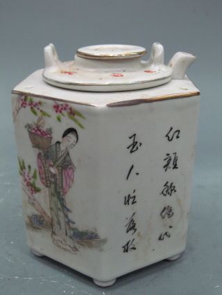 Chinese Republic Porcelain Figure Teapots photo