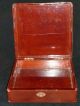 Stunning Antique Japanese Meiji Red & Gold Hand Painted Signed Lacquer Box 1900s Boxes photo 6
