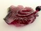 Antique Chinese Watermelon Tourmaline Double Fish Lotus Pendant Necklace Necklaces & Pendants photo 3