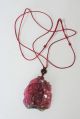 Antique Chinese Watermelon Tourmaline Double Fish Lotus Pendant Necklace Necklaces & Pendants photo 6