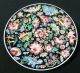 Six Chinese Mille Fleur Or Millifleur Famille Noir Vintage Set Of Plates Plates photo 2