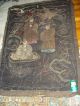 Antique Fragile Chinese Tibetan Monks Learned Men Hand Embroidery Wall Textile Robes & Textiles photo 6