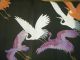 Vintage Hand - Painted Kimono With Cranes - Rare Other photo 4