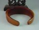 Old Chinese 100% Ox Horn Hand Carved Yuanyang Braceelt Bangle Bracelets photo 5