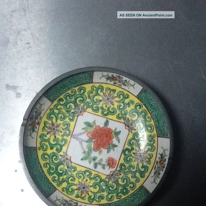 Vintage Hong Kong Porcelain/pewter Ashtray Other photo