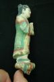 Gorgeous Antique Hand Painted & Carved Chinese Woman W/t Basket 19th Century Men, Women & Children photo 4