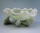 773g Chinese Hetian Jade Carved Lotus Leaf Brush Washer Nr Other photo 10