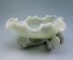 773g Chinese Hetian Jade Carved Lotus Leaf Brush Washer Nr Other photo 1