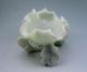 773g Chinese Hetian Jade Carved Lotus Leaf Brush Washer Nr Other photo 3