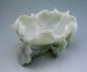 773g Chinese Hetian Jade Carved Lotus Leaf Brush Washer Nr Other photo 4