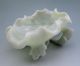 773g Chinese Hetian Jade Carved Lotus Leaf Brush Washer Nr Other photo 6