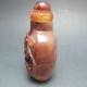 Chinese Hand - Carved Glass Snuff Bottle - - Fish&lotus Nr/pc2307 Snuff Bottles photo 2