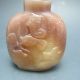 Chinese Hand - Carved Glass Snuff Bottle - - Fish&lotus Nr/pc2307 Snuff Bottles photo 4
