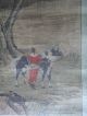 Rare Antique Chinese Landscape/men/horse With Sign/seal Paintings & Scrolls photo 3