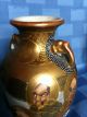 Antique 19th C Pair Of Satsuma Vases,  Very Rare,  5 