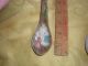Lot 2 Antique Chinese Rose Medallion Soup Spoons 19th Century Plates photo 4