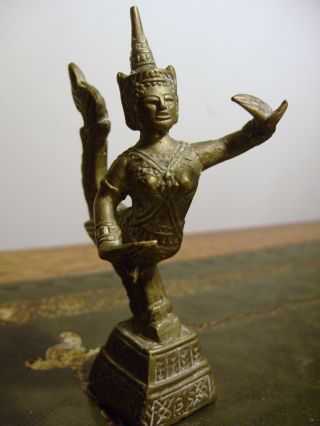 Very Old Asian Bronze Figure photo