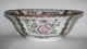 13 - Inch Chinese Rose Medallion Punch Bowl With Birds & Peonies,  Enamel & Gilt Bowls photo 5