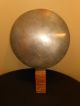 Antique Japanese Bronze Detailed Hand Mirror With Cranes And Wrapped Handle Other photo 3