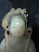 Antique Mutton Fat Jade Figurine.  Must See. Men, Women & Children photo 1