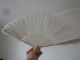 Antique 19thc Chinese Canton Export Carved Bone Ladies Brise Fan Other photo 2