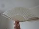 Antique 19thc Chinese Canton Export Carved Bone Ladies Brise Fan Other photo 3