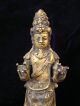 Great Javanese Fire Gilt Bronze Bodhisattwa 14th - 15th Century Statues photo 5