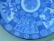 Antique Chinese Blue Plate Charger 14.  5 
