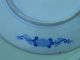 Antique Chinese Blue Plate Charger 14.  5 