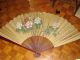 Very Rare Antique Chinese 90 Cm Wall Fan Handpainted W/ Text Signed Fans photo 2