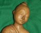 Vintage Estate Asian Oriental Chinese Wood Carved Figurine Statue Buddha? Buddha photo 7