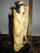Rare Found Ox Bone Okimino Ancient Goddess 5.  5 