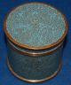 Unique Antique Chinese Round Box With Lid; Cloisonne In Boxes photo 4