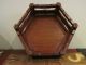 Large Chinese Oriental Hexagonal Solid Wood Display Stand 28cm Wide Woodenware photo 2