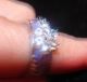 Gorgeous Lavender Jade Crysal Silver Ring. . .  8 Rings photo 4