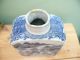 Fine 18thc Blue & White Painted Chinese Porcelain Tea Caddy Tea Caddies photo 3
