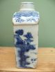 Fine 18thc Blue & White Painted Chinese Porcelain Tea Caddy Tea Caddies photo 4