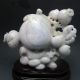 4.  876 Lbs 100% Natural Jadeite A Jade Hand - Carved Statues - Peaches Nr/pc2146 Other photo 1