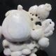 4.  876 Lbs 100% Natural Jadeite A Jade Hand - Carved Statues - Peaches Nr/pc2146 Other photo 2