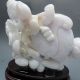 4.  876 Lbs 100% Natural Jadeite A Jade Hand - Carved Statues - Peaches Nr/pc2146 Other photo 6