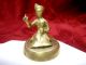 3pc Brass Indian India Statues Figurines Detailed From 19th Century India photo 2