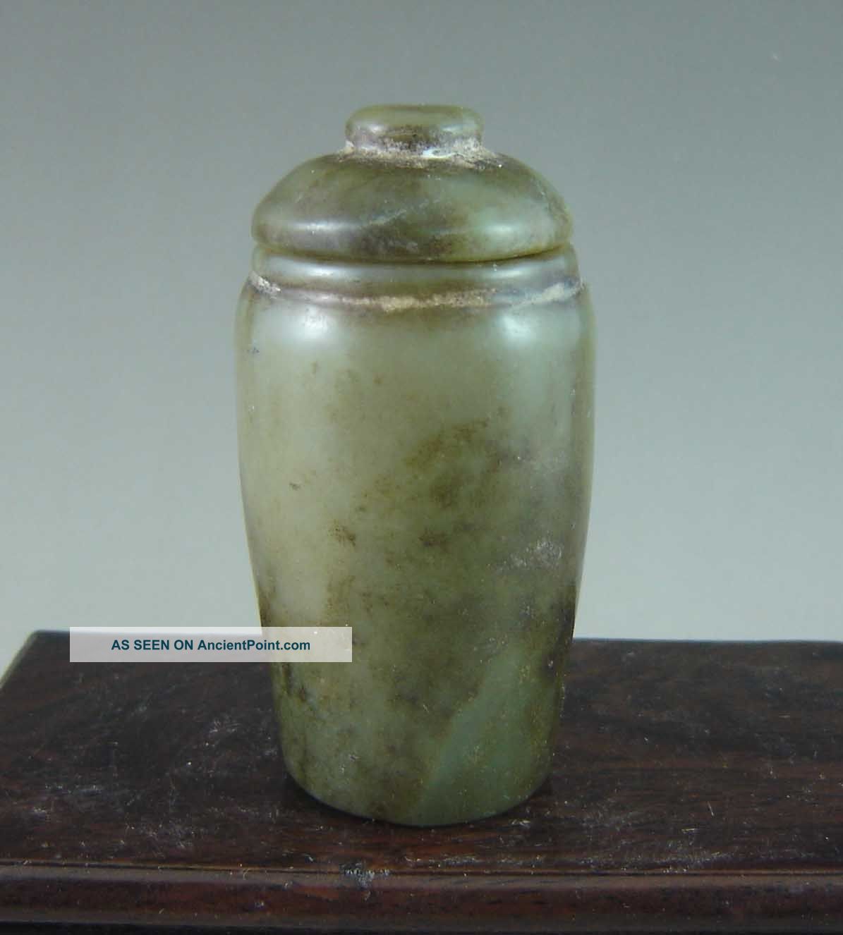 Chinese Fine Old Hetian Jade Carvd Small Vase Other photo