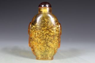 Chinese Handwork Glass Smooth Old Snuff Bottle photo