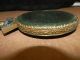 Vintage Chinese Enameled Hand Mirror,  Leaf - Nut - Butterfly Decor,  Beveled Edge Other photo 4