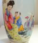 Chinese Famille Rose Hand Painted Porcelain Vase Signed Twice Vases photo 1